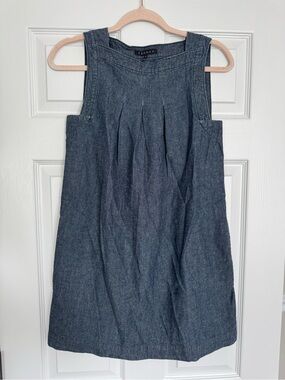 Vintage Theory Sleeveless Denim/Chambray Mini Shift Dress